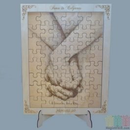 Wooden puzzle 48 pieces 30x40cm with frame