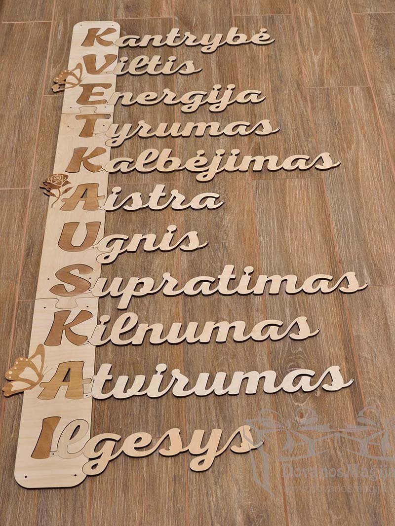 Dekorācijas ģimenes vērtības 120x60cm