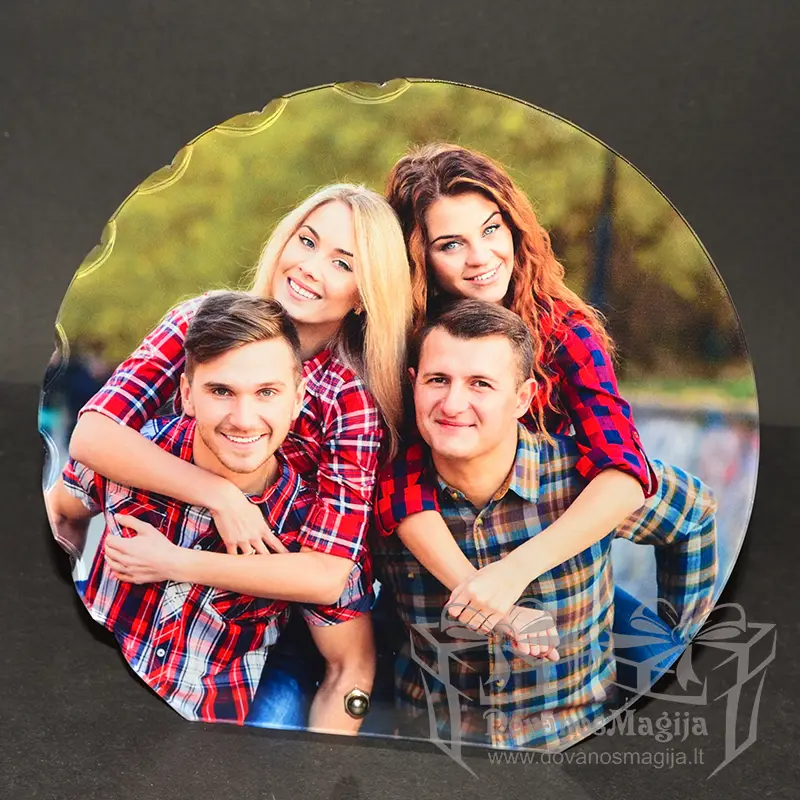 Apaļš stikla rāmis ar jūsu fotoattēlu d19cm 4mm 1 Apaļš stikla rāmis ar jūsu fotoattēlu d19cm 4mm