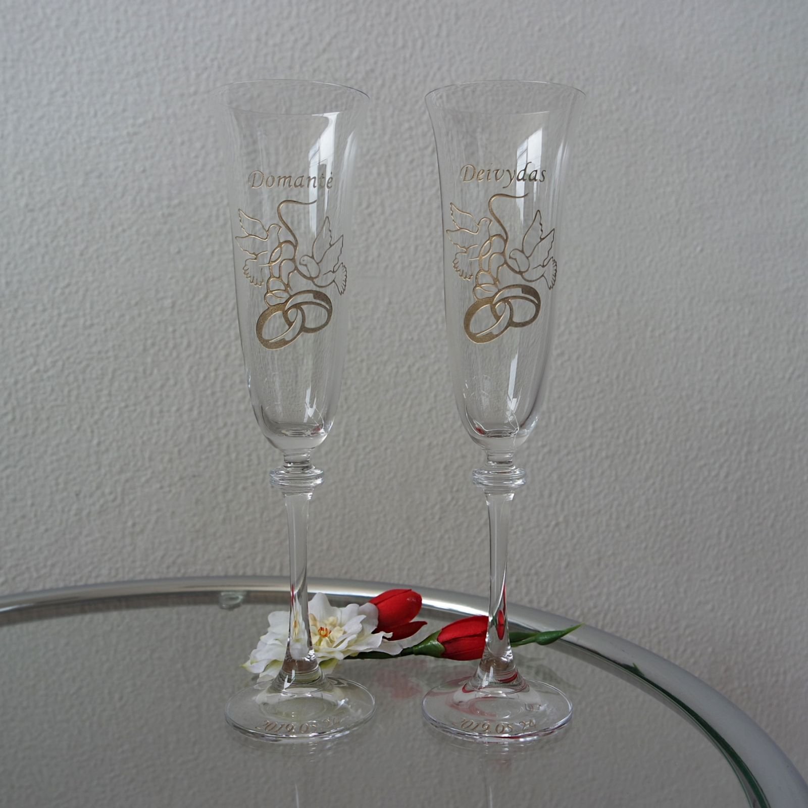 Glāzes ar gravējumu 2 gab. 02 (Copy) 2 Glasses with engraving 2 pcs